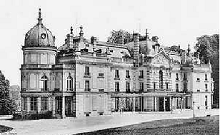 Chateau de Noisiel côté parc en 1936 - Collection Alain Lateb
